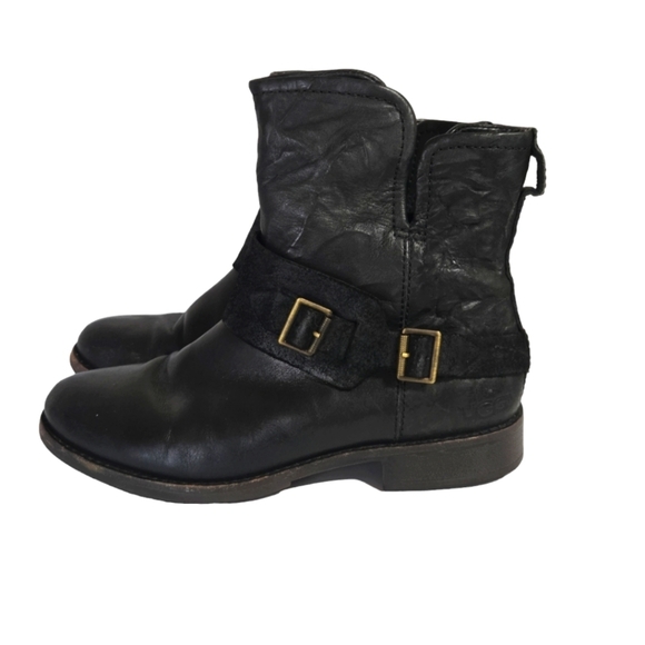 Ugg Cybele Buckly Biker Boots - Picture 1 of 12